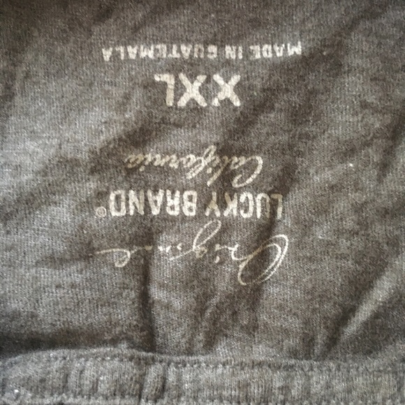 Lucky Brand Men XXL Skull & Card Gray T Shirt - Picture 2 of 5